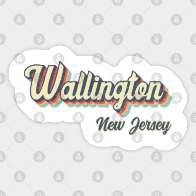 Wallington New Jersey Retro vintage 70s Rainbow Wallington New Jersey